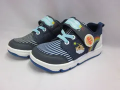 キッズ  スニーカー シューズ  2E幅 子供靴 アンパンマン ムーンスター moonstar キャラクター カジュアル 運動靴 ベルクロ  それいけ!アンパンマン APM-C162　ネイビー　16.0㎝