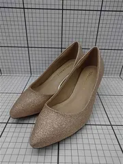 ◇ Θ リバティドール LIBERTYDOLL グリッターパンプス Sサイズ ベージュ系 レディース E  【1511110020097】