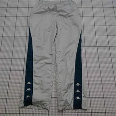 ◇ Θ カッパ Kappa KWF W3503 サイドロゴ トラックパンツ グレー系 メンズ M E  【1511110021216】