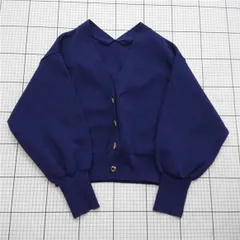 ◇ Θ ナチュラルクチュール natural couture バルーンスリーブカーディガン ネイビー系 レディース E  【1511110020981】