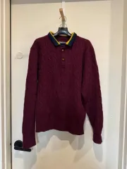 80s ヴィンテージ ポロ ラルフ ローレン ウール カラ ニット