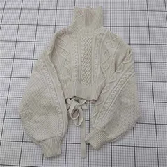 ◇ ⊇ ヘザー Heather HE061352CF ケーブル編みショート丈ニットボレロ アイボリー系 レディース E  【1511110021919】