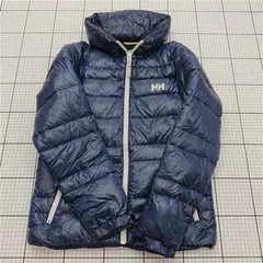 ◇ ⊇ ヘリーハンセン HELLY HANSEN ダウンジャケット ネイビー系 Sサイズ メンズ E  【1511110025733】