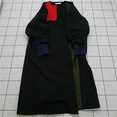 ◇ ⊇ ドールアップウップス DOLLUPOOPS NO.605003-03 ウール混切替コート レディース 日本サイズM ブラック系 E  【1511110025658】