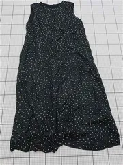 ◇ ⊂ ワンピース かぐれ kagure ドット柄ノースリーブワンピース ブラック系 レディース Free E  【1511110026341】