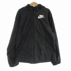 ナイキ NIKE 子供服 ジュニア フリースラインド ジャケット パーカー フーディー ロゴ 裏起毛 M 紺 ネイビー CU9152-010 /RO