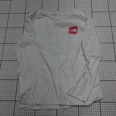 ◇ Θ THE NORTH FACE ザ ノース フェイス シンプル系 長袖 長袖Ｔシャツ サイズ150 ホワイト系 メンズ E  【1511250000201】