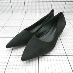 ◇ ⊇ XIANG QIAN QI ポインテッドトゥ ローヒール パンプス サイズ41 ブラック系 レディース E  【1511250002007】