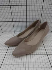 ◇ Θ グローバルワークワーク シンプル系 ポインテッドトゥパンプス サイズM ライトベージュ系 レディース E  【1511250005435】