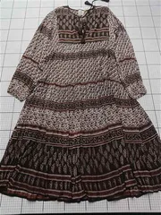 ◇ ⊂ ワンピース ブルーボヘム BLUE BOHEME プリントマキシワンピース チャイロ レディース E  【1512010003944】