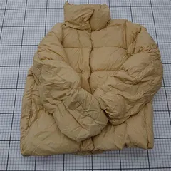 ◇ ⊇ ユニクロ UNIQLO ナノデザイン ダウンジャケット ベージュ系 XS メンズ E  【1512010006204】