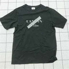 ◇ ⊂ ランバン オン ブルー LANVIN en Bleu ロゴTシャツ ブラック系 メンズ サイズ50 E  【1512010009076】