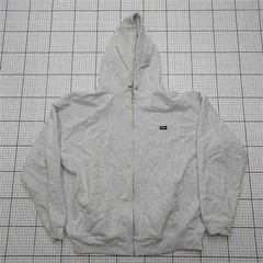 ◇ Θ ハフ HUF ジップアップパーカー グレー系 Lサイズ メンズ E  【1512020024670】