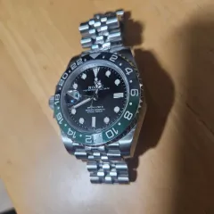 ROLEX GMTマスター2 ストライプ グリーン ブラック