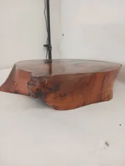 【アンティーク品】天然木 一枚板 花台 飾り台 無垢材 32×33×8cm アンティーク 古民具 古道具 和家具 置物台 インテリア 木製台