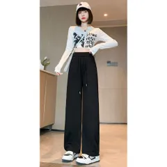 ☆ Aブラック ☆ Mサイズ ☆ ワイドパンツ ボトムス 2タイプ スウェットパンツ レディース ワイドパンツ カジュアルパンツ スエットパンツ レディースパンツ ロングパンツ 長ズボン ズボン ずぼん ボトムス パンツ 秋冬 おしゃれ オシャレ 通勤 通学