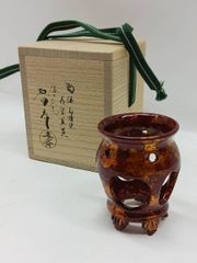 R667 蓋置 『釜師 畠春斎造』『夜学蓋置』 共箱 茶道具 - メルカリ