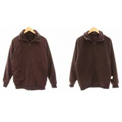 ナイキ NIKE ボアジャケット ブルゾン リバーシブル ナイロン ジップアップ M 茶 ブラウン /HN 