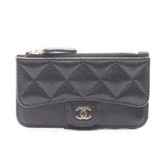 シャネル CHANEL コインケース クラシック AP2570 ブラック レザー マトラッセ コインカードホルダー レディース Used A