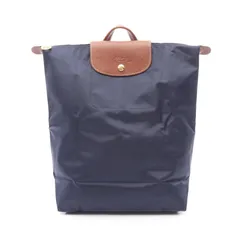 ロンシャン Longchamp リュックサック バックパック ル プリアージュ オリジナル M 10284089P68 ネイビー キャンバス レザー ル プリアージュ オリジナル M バックパック