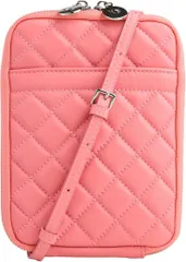 ＫＴ　ＢＡＳＥ スマホポーチ 本革 ポシェット バッグ レディース 斜め掛け 小さめ 軽量 財布機能付き 可愛い おしゃれ 携帯ポーチ 羊革 人気 通勤 旅行 (flamingo)