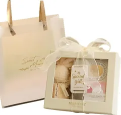 All Trust ギフトボックス リボン 大きい ラッピング 箱 プレゼントボックス (ホワイト)