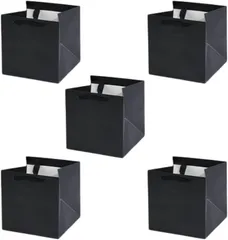 All Trust 紙袋 手提げ ケーキ ラッピング 新聞紙 回収袋 シフォンケーキ 5枚セット (ブラック,  25cm)