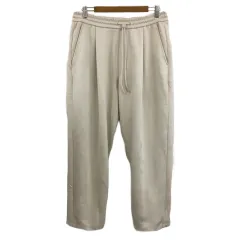 ザラ ZARA パンツ ワイド ロング ウエストゴム ドロスト 無地 USA M ベージュ