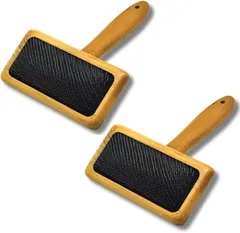 All Trust 羊毛ブラシ ウール カーディング 羊毛フェルト ニードル 2個セット