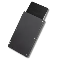 [Sorave] 引っかからない フラットデザイン クレジットカードケース スキミング防止 磁気防止 スライド式 スリム カードケース (ブラック) [ブラック]