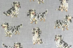 【ゆきちゃん限定】X2560 ダックス シルバーダップル グレー 生地 1m