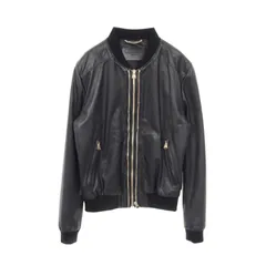 ドルチェアンドガッバーナ DOLCE & GABBANA 革ジャン ツインジップ ブルゾン ブラック その他 レザー ジャケット メンズ Used A