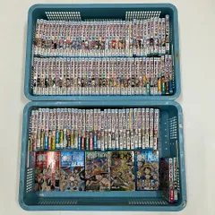 06w13188 ワンピース  ONE PIECE  尾田栄一郎  1～104、106～113巻、ファンブック5冊（RED、BULE、YELLOW、GREEN、BULE DEEP）  セットコミック  【中古品】