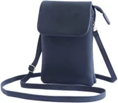 Ametilo スマホショルダー レディース 高見え ソフトレザー バッグ 縦型 軽量 斜めがけ 2WAY 5ポケット シンプル 通勤 旅行 プレゼント (ブラック)