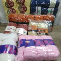 手芸小物 毛糸色々 編み物 ハンドメイド 並太タイプ 7種類まとめ 未使用品 R321