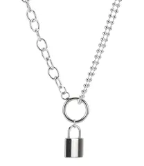 [LIBERTY-M] パドロック型 ネックレス 南京錠 メンズ レディース チェーンネックレス ステンレス お洒落 人気 ファッションアイテム 