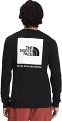 [ザノースフェイス] 長袖 Tシャツ ロンT 長袖Tシャツ 黒 ブラック メンズ BOX NSE Tee サイズL [並行輸入品] [TNF BLACK/TNF WHITE] [L]