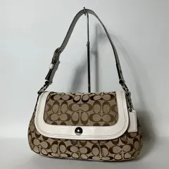 2511-322｜美品｜コーチ シグネチャー ワンショルダーバッグ ホワイト