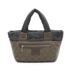 シャネル CHANEL トートバッグ コココクーン スモール カーキ ナイロン レザー ココ・コクーン トートバッグ レディース Used Bのサムネイル