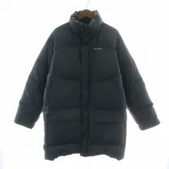 ポロ バイ ラルフローレン Polo by Ralph Lauren ダウンジャケット スタンドカラー アウター ミドル丈 ロゴ プリント 紺 ネイビー /BB