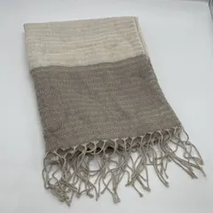 上質 フランス製 ストール リネン混 ナチュラルカラー 70%ビスコース 30%リネン ふんわり軽やか 春夏向け 送料無料