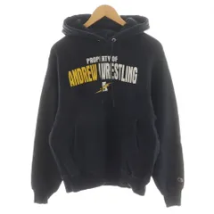 チャンピオン CHAMPION リバースウェーブ パーカー プルオーバー ロゴ プリント S 黒 ブラック /AN34