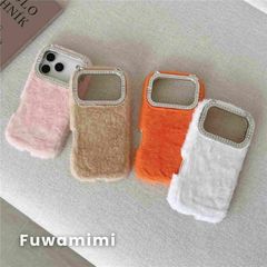 iPhone17 케이스 iPhone17Pro 케이스 미사용 iPhone16 15 14 iPhone 케이스 고양이 귀 한국 비쥬 귀여운 세련된 반짝반짝 고양이 리본 어른 귀여운 스마트폰 케이스 카메라 보호 얇은 xkxiaoz199