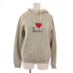 ポロ ラルフローレン POLO RALPH LAUREN パーカー スウェット トレーナー プルオーバー 長袖 プリント 裏起毛 S グレー /BM