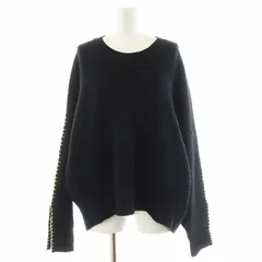 【中古】ウジョー Ujoh  クロップドクルーネックニット セーター 長袖 ウール 2 黒 ブラック U783-K10-106 ウジョー Ujoh クロップドクルーネックニット セーター 長袖 ウール 2