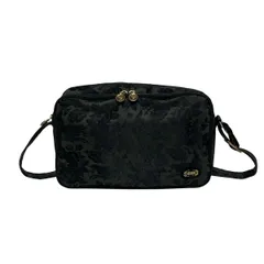 FEILER(フェイラー) ショルダーバッグ - カーキ×黒 花柄