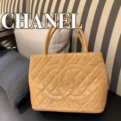 ◎本物 美品 CHANEL 復刻トート マトラッセ キャビアスキン デカココ トートバッグ キャビアスキン ベージュ