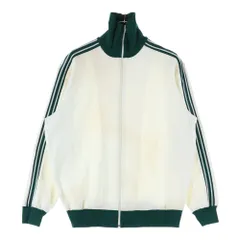 adidas (アディダス) 60-70S VINTAGE ヴィンテージ 西ドイツ製 デサント社製 ベッケンバウアー スリーストライプ ハイネック トラックジャケット ホワイト/グリーン