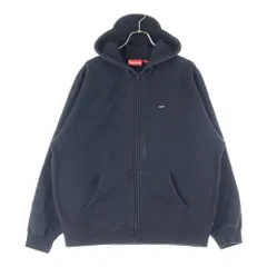SUPREME (シュプリーム) Brim Small Box Zip Up Hooded スモールボックスロゴ ジップアップフーディー スウェットパーカー ブラック