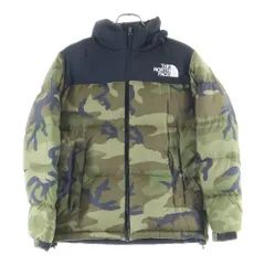 THE NORTH FACE (ザノースフェイス) NOVELTY NUPTSE JACKET ノベルティ ヌプシ カモフラダウンジャケット カーキ/ブラック ND91842